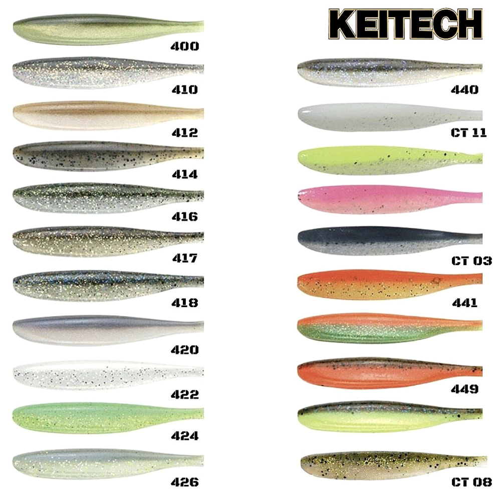 Keitech Ultimate Soft Plastic Swimbait Easy Shiner 3” eBay